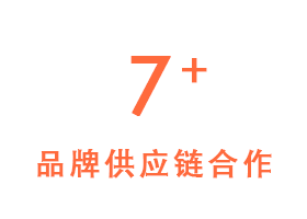 与多家品牌供应链合作